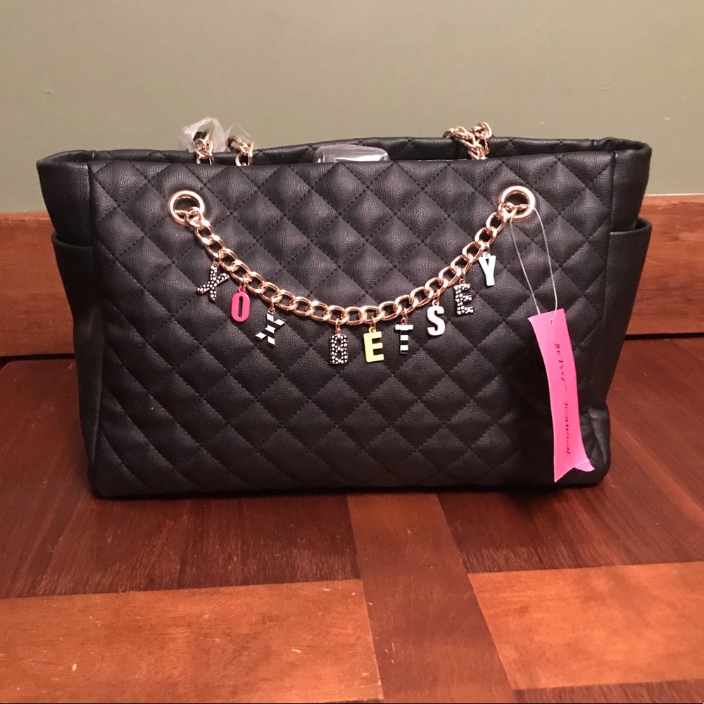 Betsey Johnson Give Me a B satchel NWT